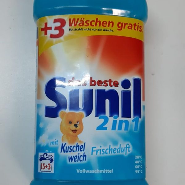 Sunil detergent lichid cu balsam 2in1, 18 spalari