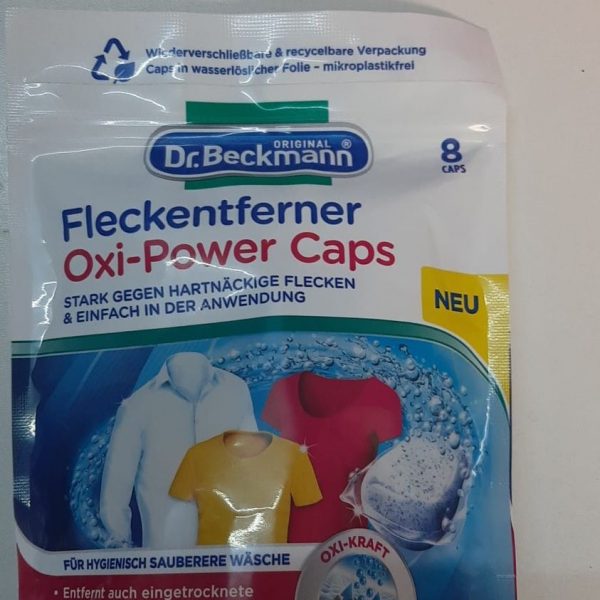 Dr Beckmann capsule puternice ptr indepartarea petelor cele mai incăpătănate din textile atăt ptr albe cat si color 8 buc capsule