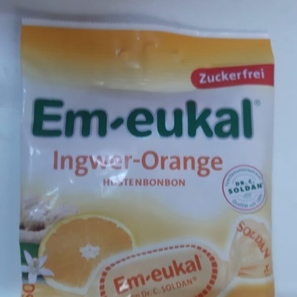 Bomboane Em-eukal cu gust de portocale fara zahar ideal si pentru diabetici
