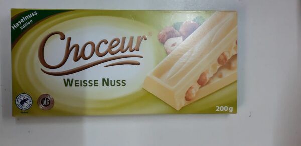 Choceur Ciocolata alba cu alune, 200g