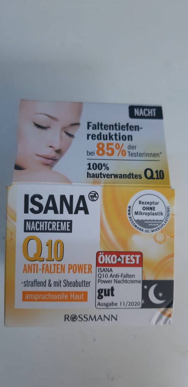 Isana crema de fata antirid q10 de noapte 50ml