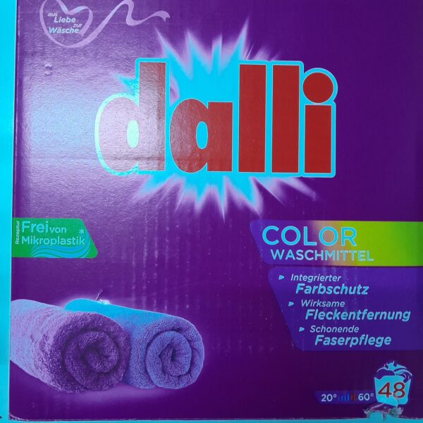 Dalli detergent praf pentru haine colorate, 48 de spalari