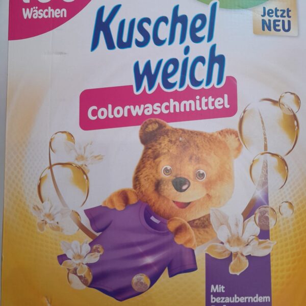 Kuschel weich detergent praf pentru haine color, cu balsam inclus, 100 de spalari, 6kg