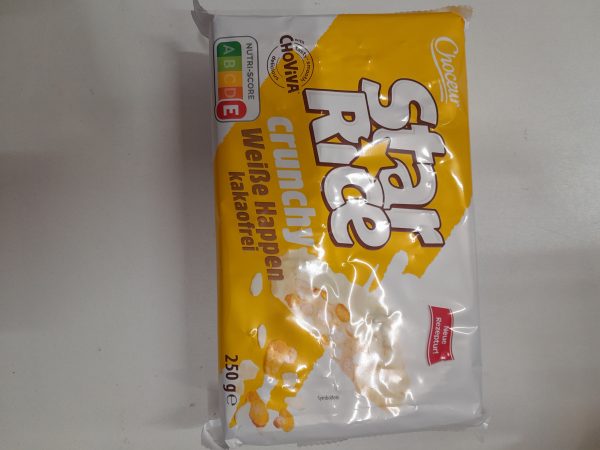 Orez expandat Srar Rice crunchy cu ciocolata alba 250g