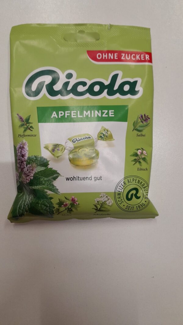 RICOLA bomboane fără zahăr, 75 gr