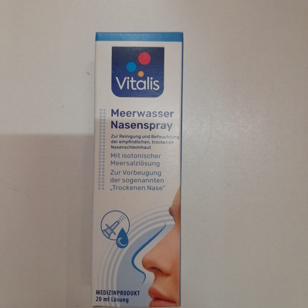 VITALIS SPREI NAZAL CU APA DE MARE- Curata,hidrateaza nasul uscat si sensibil 20 ml