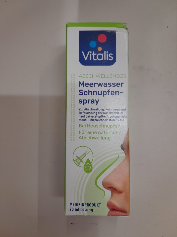 VITALIS SPREI NAZAL sensitive- Curata,ingrijeste,hidrateaza nasul sensibil si uscat cu extraplus de acid hialuronic 20 ml