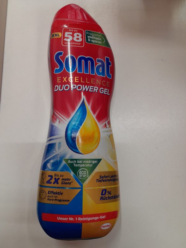 SOMAT excellence duo gel pentru masina de spalat vase 58 utilizari 928 ml