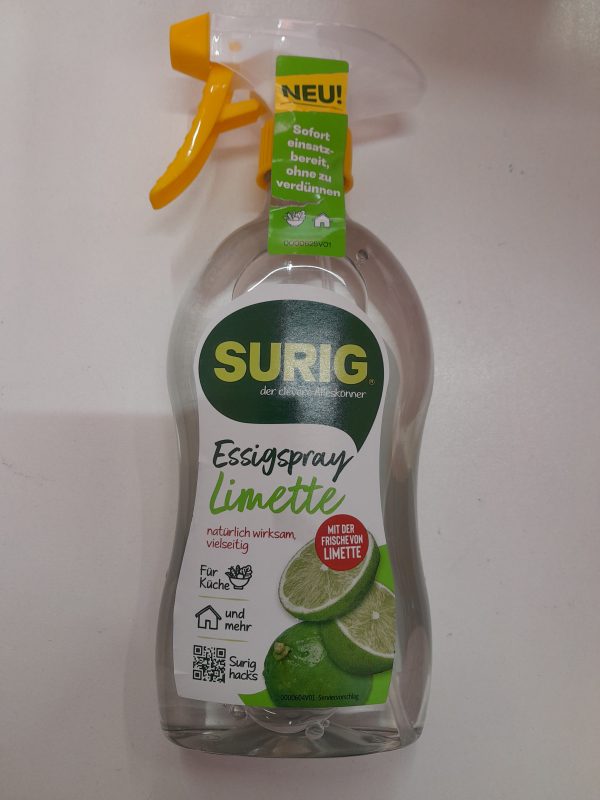 SURIG sprei cu otet si lamaie verde natural pentru bucatarie si alte suprafete 500 ml