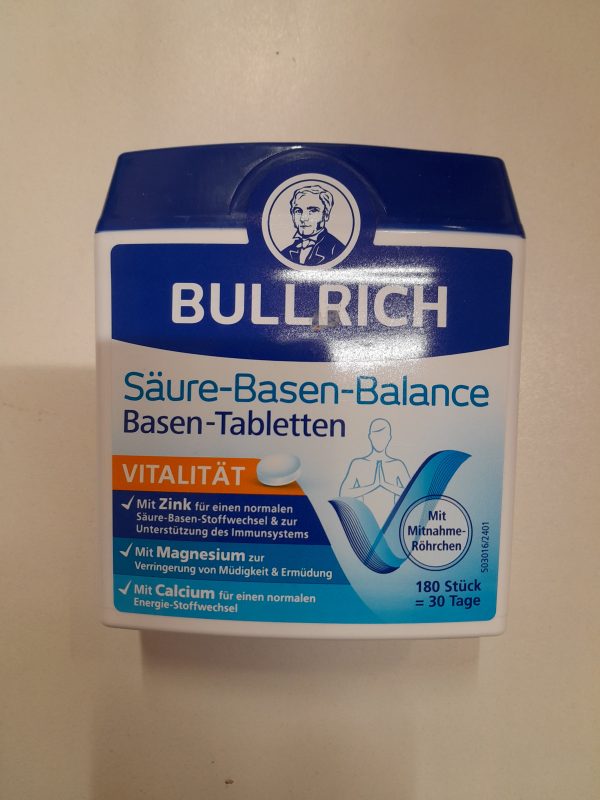 BULLRICH tablete pentru echilibru si vitalitate cu zinc,magneziu,calciu 180 tablete