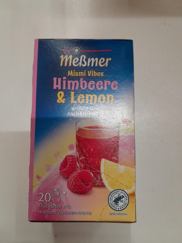 MESSMER ceai de fructe cu zmeura si lamaie 20 plicuri