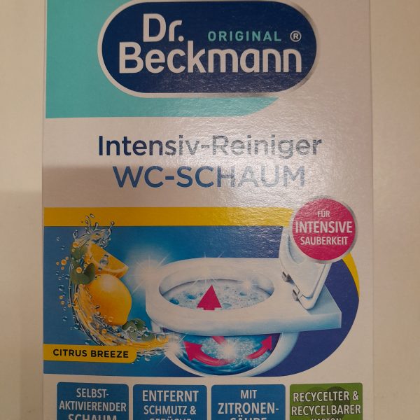 DR BECKMANN spumaintensiva de curatare WC cu miros lamaie 3 plicuri x 100gr