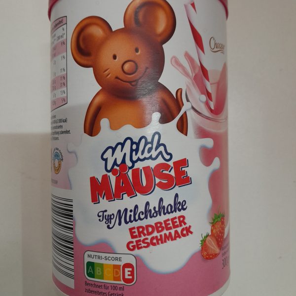 MILCH MAUSE milchshake cu gust de capsuni 300 gr