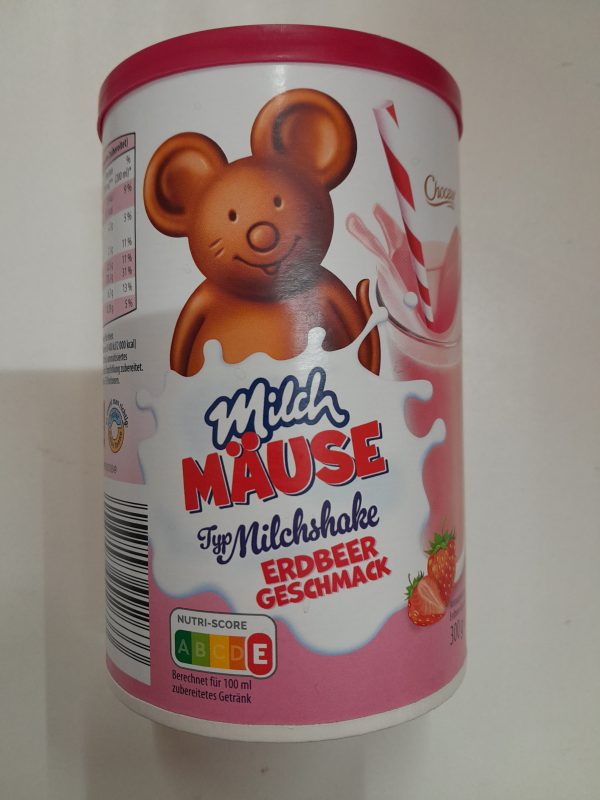 MILCH MAUSE milchshake cu gust de capsuni 300 gr
